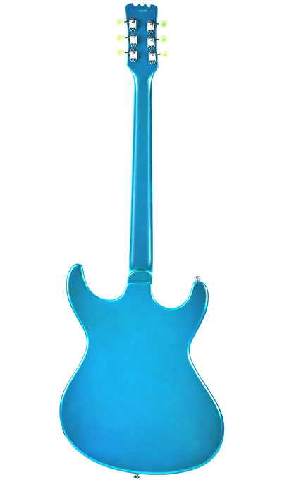 Eastwood Guitars Sidejack Baritone DLX Metallic Blue #color_metallic-blue