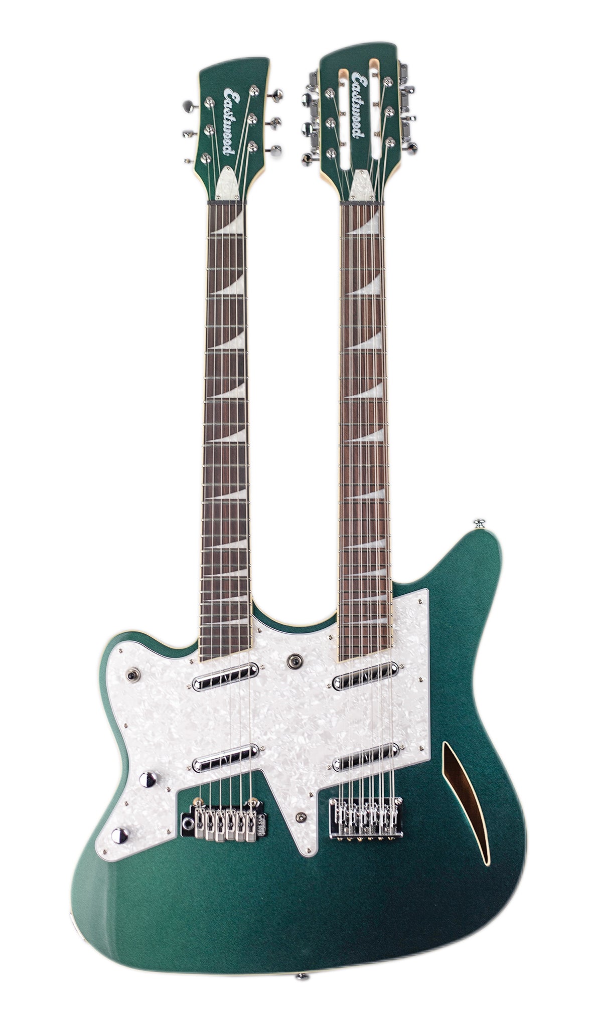 Eastwood Surfcaster 12/6 Electric Left-Hand Doubleneck Guitar