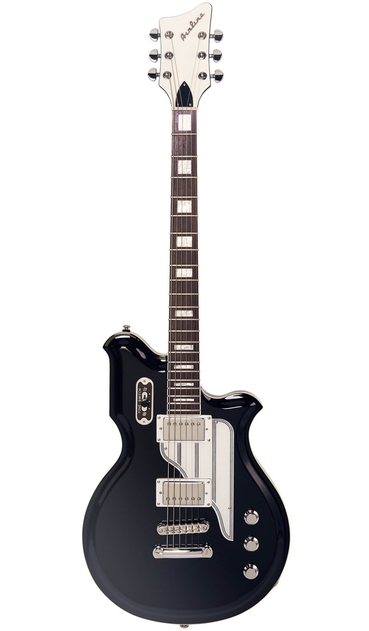 Eastwood Guitars Airline Map Baritone Z-Glide Black #color_black