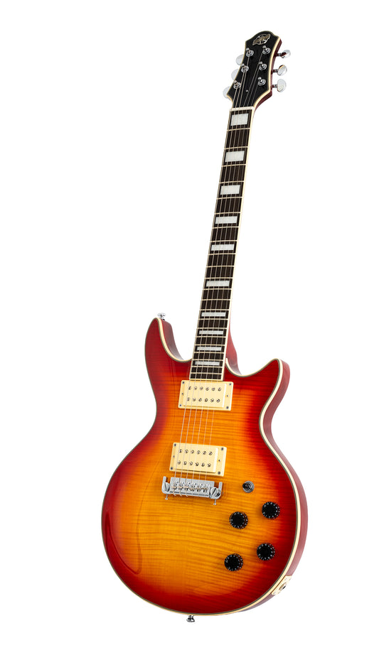 Eastwood Guitars Eastwood GP Black #color_flamed-cherry-sunburst