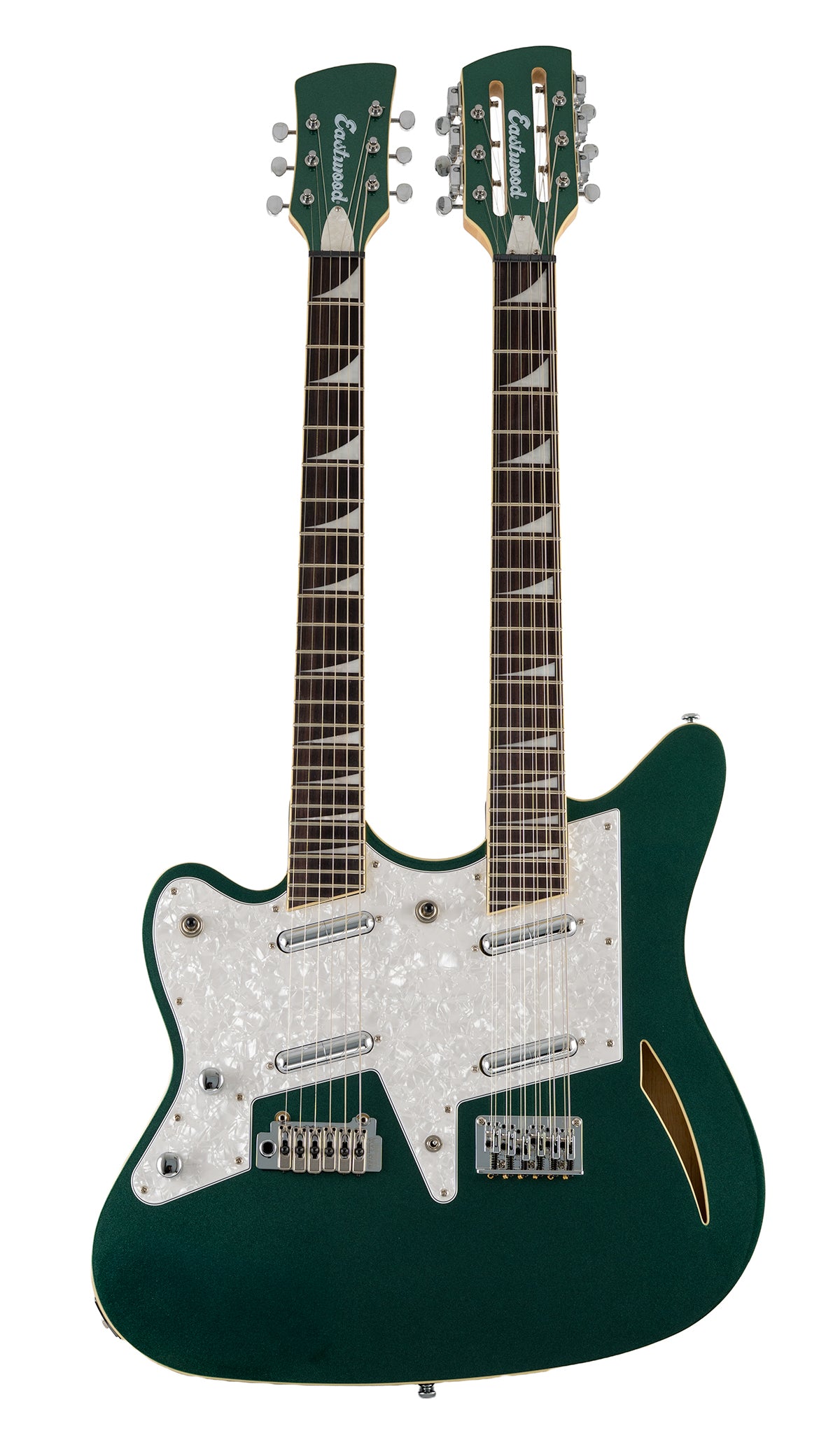 Eastwood Surfcaster 12/6 Electric Left-Hand Doubleneck Guitar