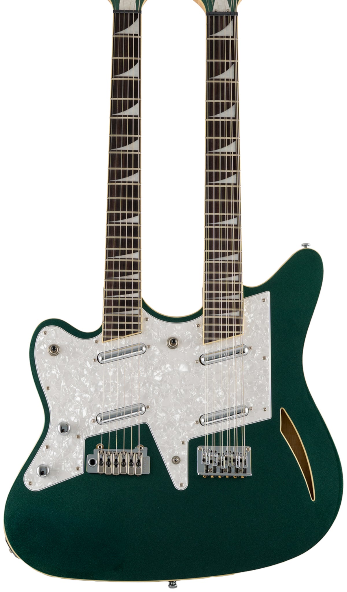 Eastwood Surfcaster 12/6 Electric Left-Hand Doubleneck Guitar