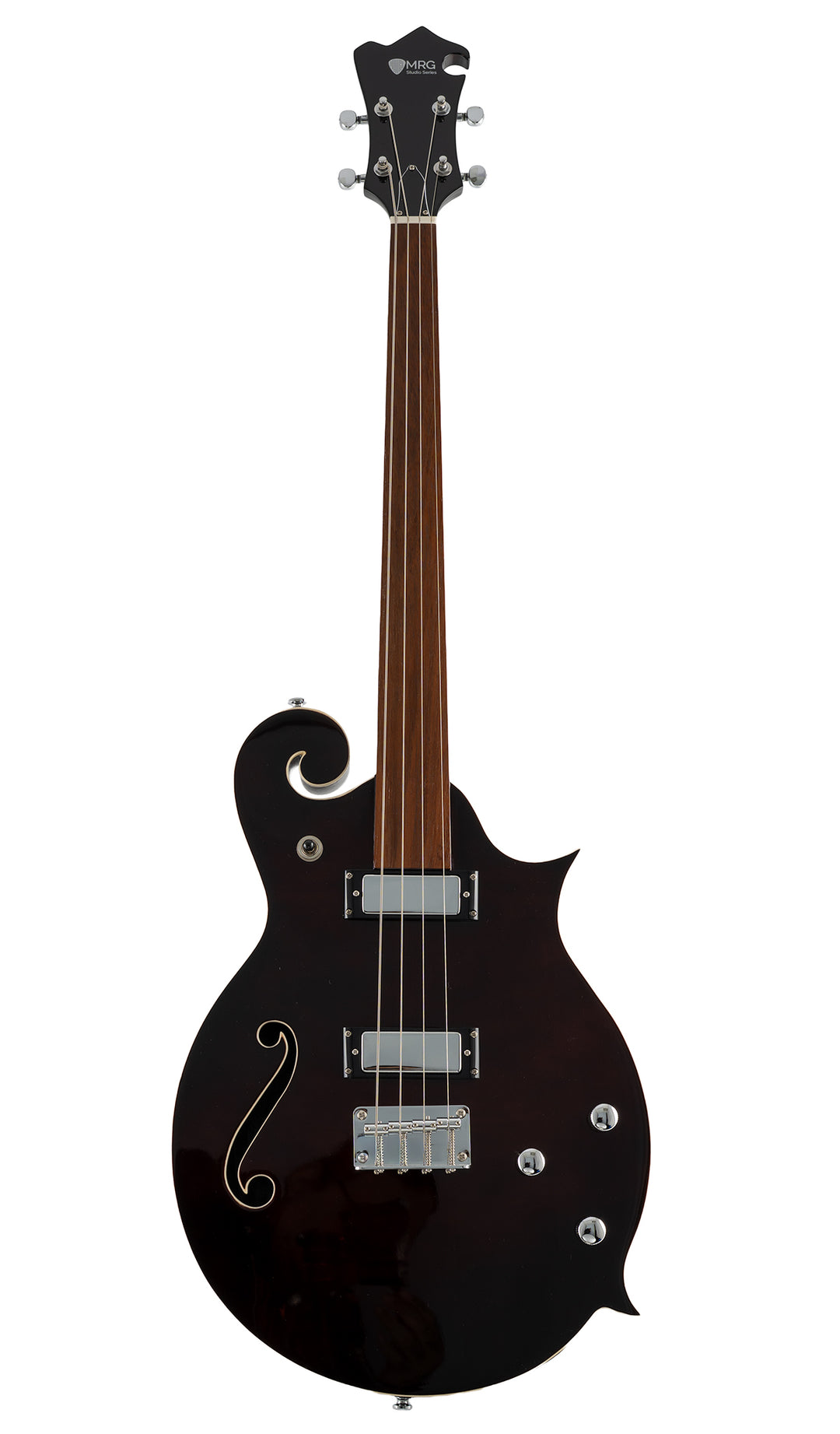 Eastwood MRG Cello Guitar #color_dark-mahogany-stain