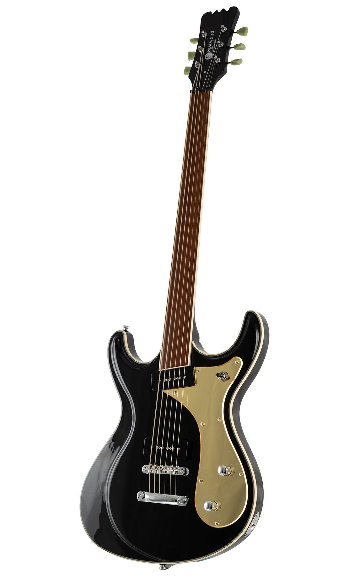 Eastwood Guitars Sidejack Baritone Fretless #color_black