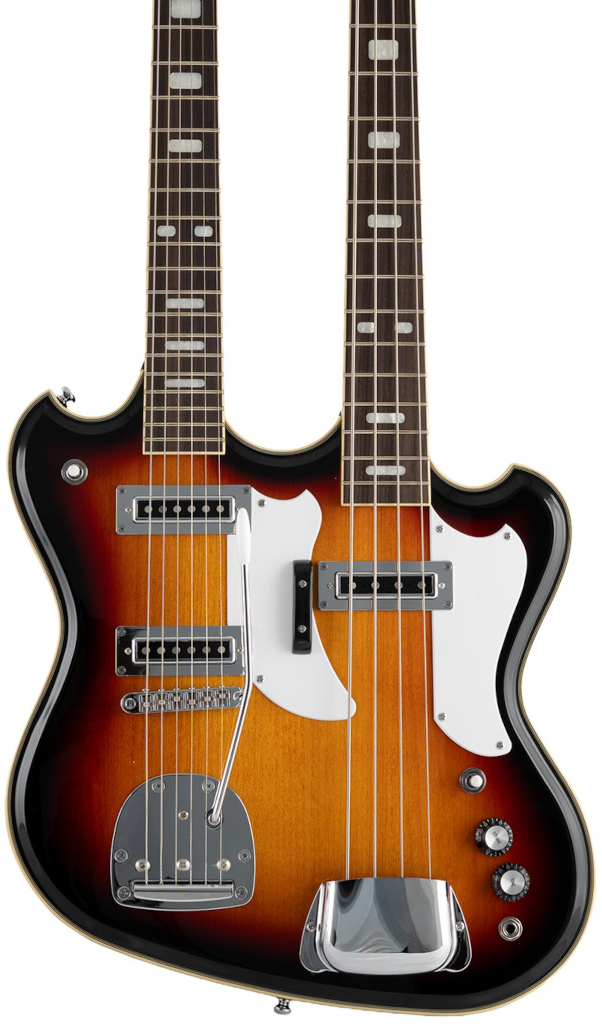 Double Neck ￼￼ guitar original ￼ Eastwood Doubleneck 4/6 - Electric Doubleneck Guitar – Eastwood