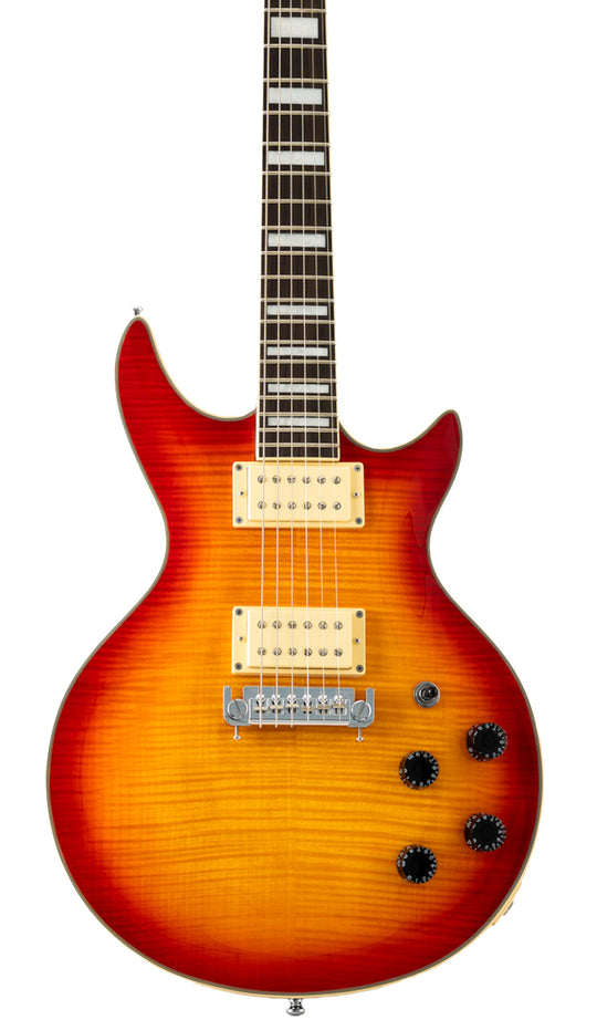 Eastwood Guitars Eastwood GP Black #color_flamed-cherry-sunburst