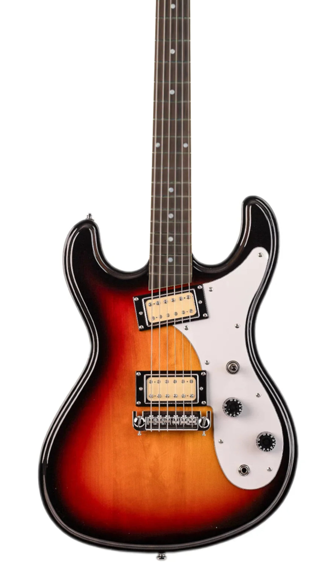 Hi-Flier™ 'Lo-Flier' Baritone Electric Guitar #color_sunburst-rose
