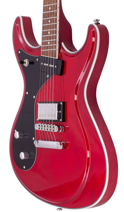 Eastwood Guitars Sidejack Standard HB-P LH #color_dark-cherry