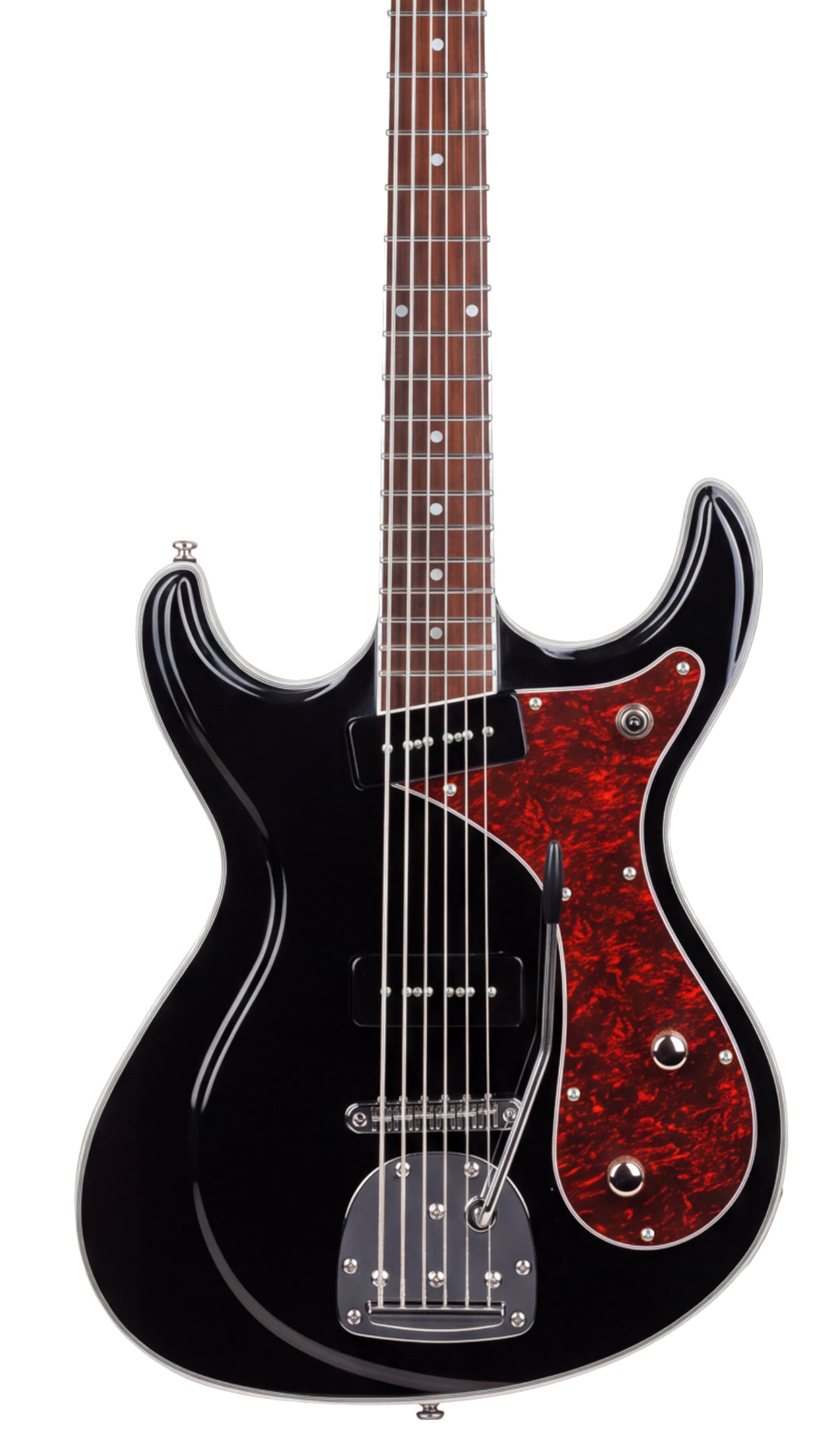 Eastwood Guitars Sidejack Bass VI Black #color_black