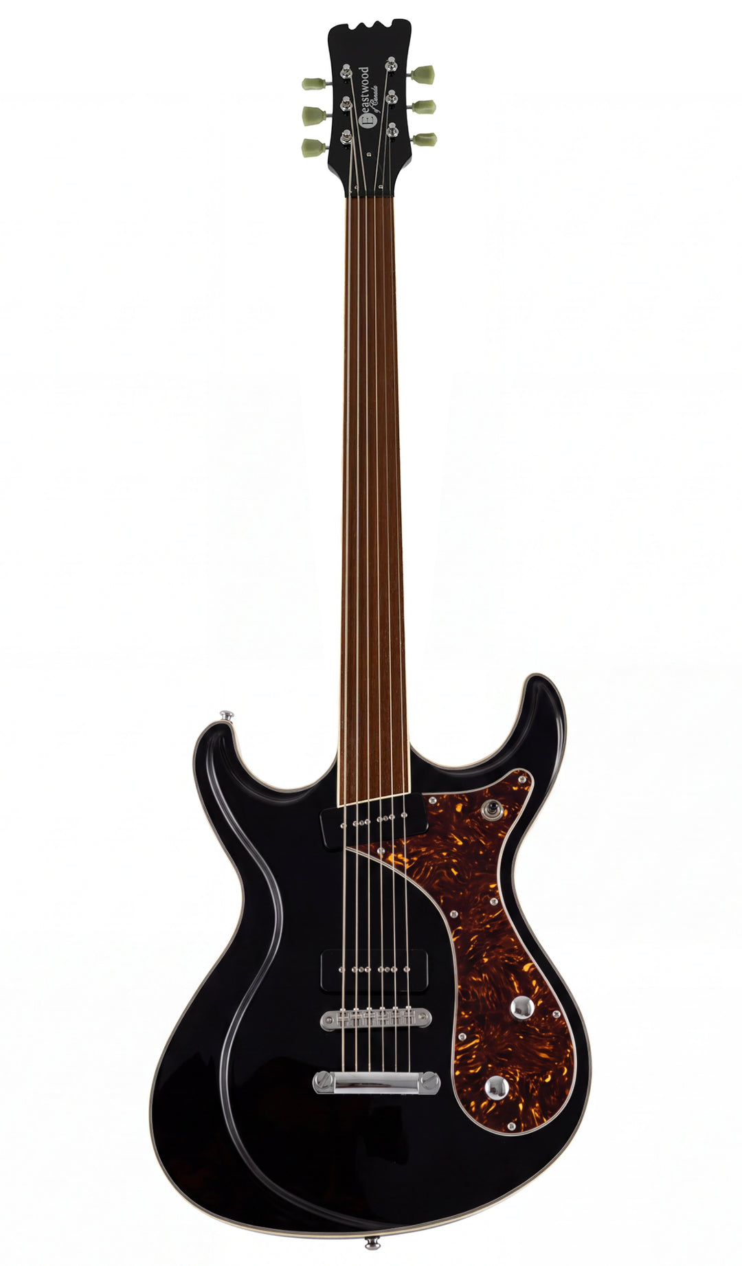 Eastwood Guitars Sidejack Baritone Fretless #color_black