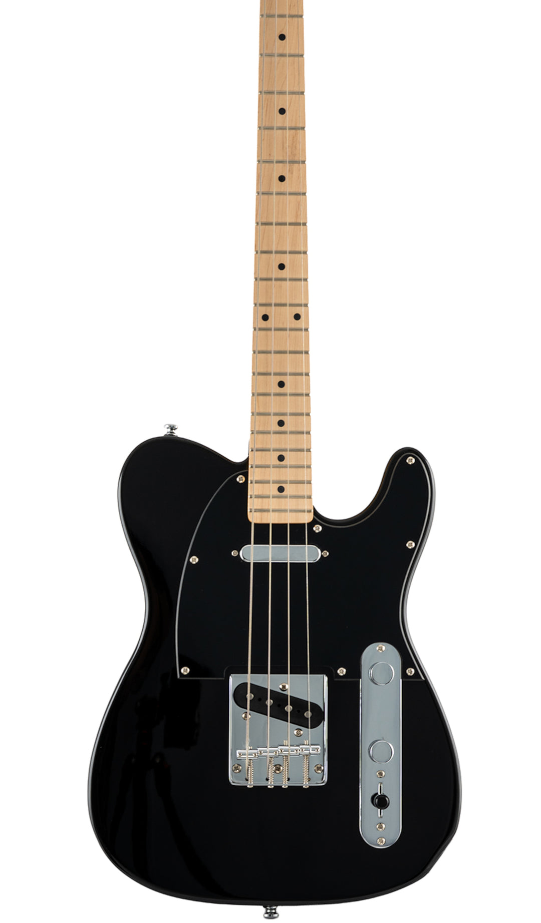 Eastwood Tenorcaster Baritone Electric Cello Guitar #color_black-on-black