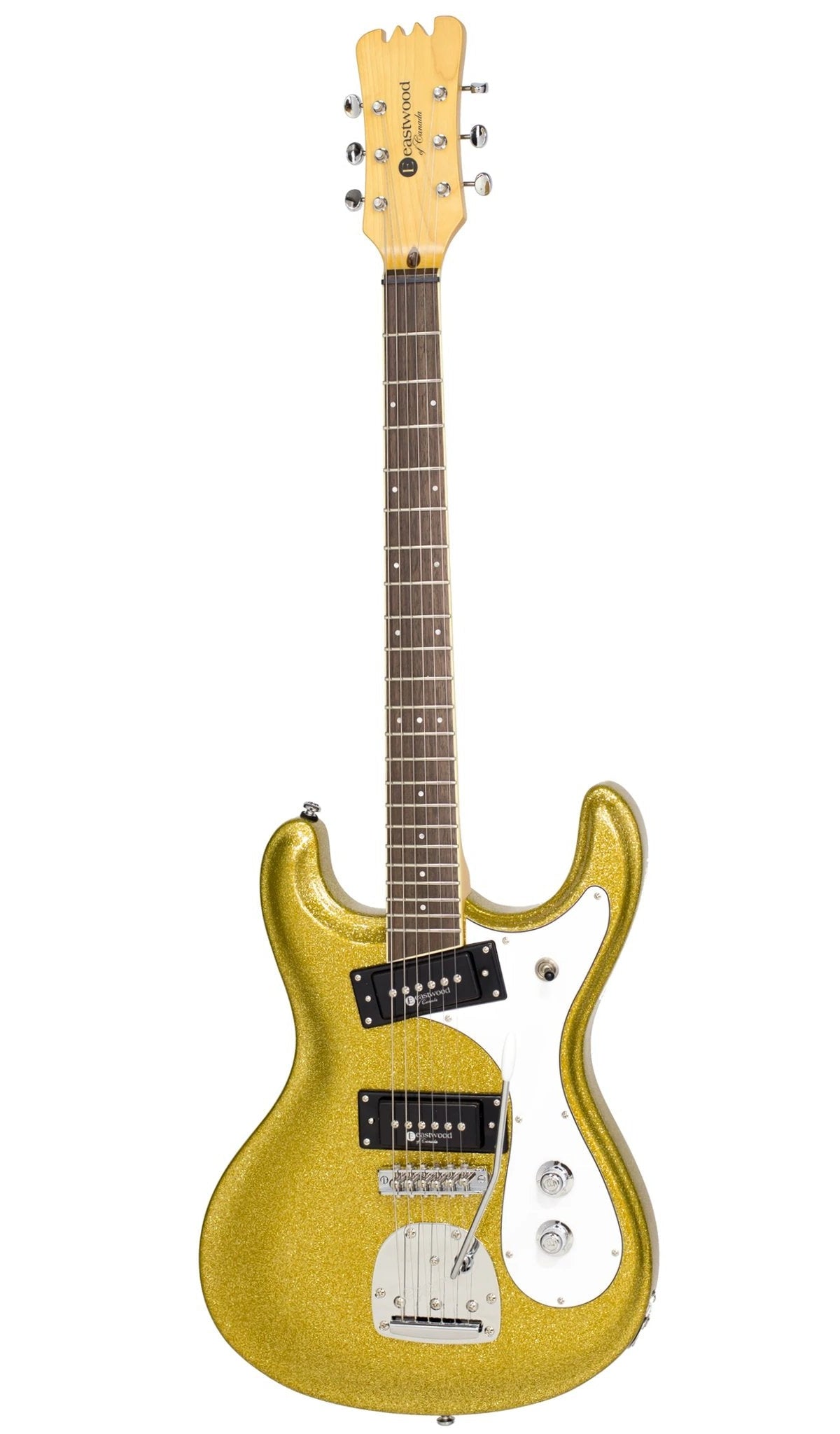 Eastwood Guitars Sidejack PRO DLX Gold Metal Flake #color_gold-metal-flake