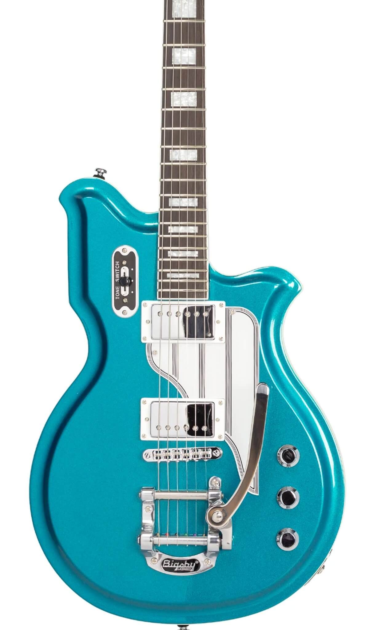 Eastwood Guitars Airline Map DLX Metallic Blue #color_metallic-blue
