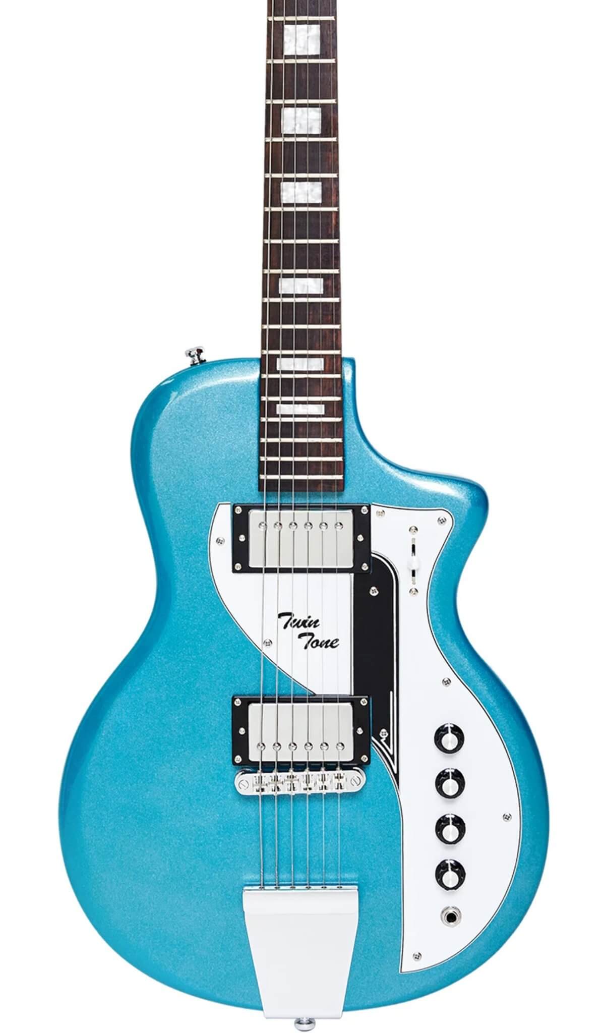 Eastwood Guitars Airline Twin Tone Metallic Blue #color_metallic-blue