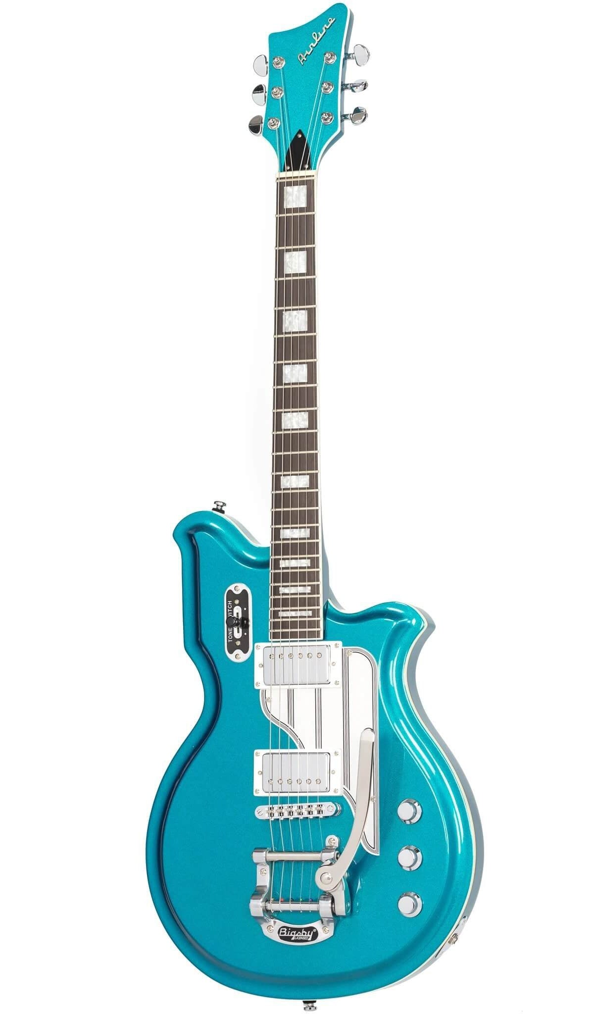 Eastwood Guitars Map DLX Limited Edition Metallic Blue #color_metallic-blue