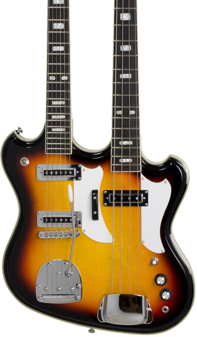 Eastwood Guitars Eastwood Doubleneck 4/6 Sunburst #color_sunburst