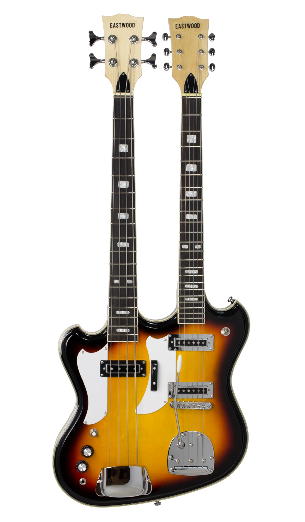 Eastwood Guitars Eastwood Doubleneck LH Sunburst #color_sunburst