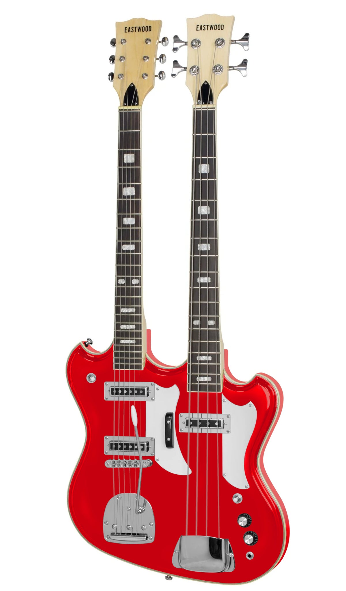 Eastwood Guitars Eastwood Doubleneck 4/6 Red #color_red