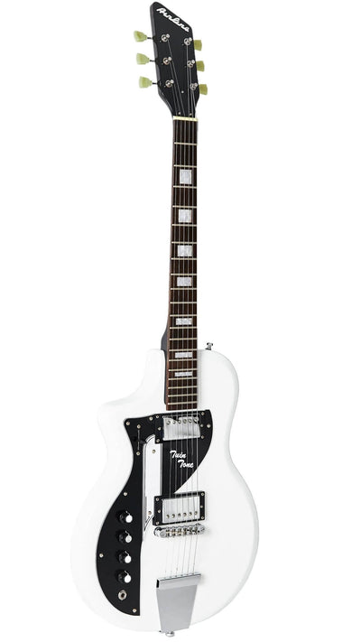 Eastwood Guitars Airline Twin Tone White LH Angled