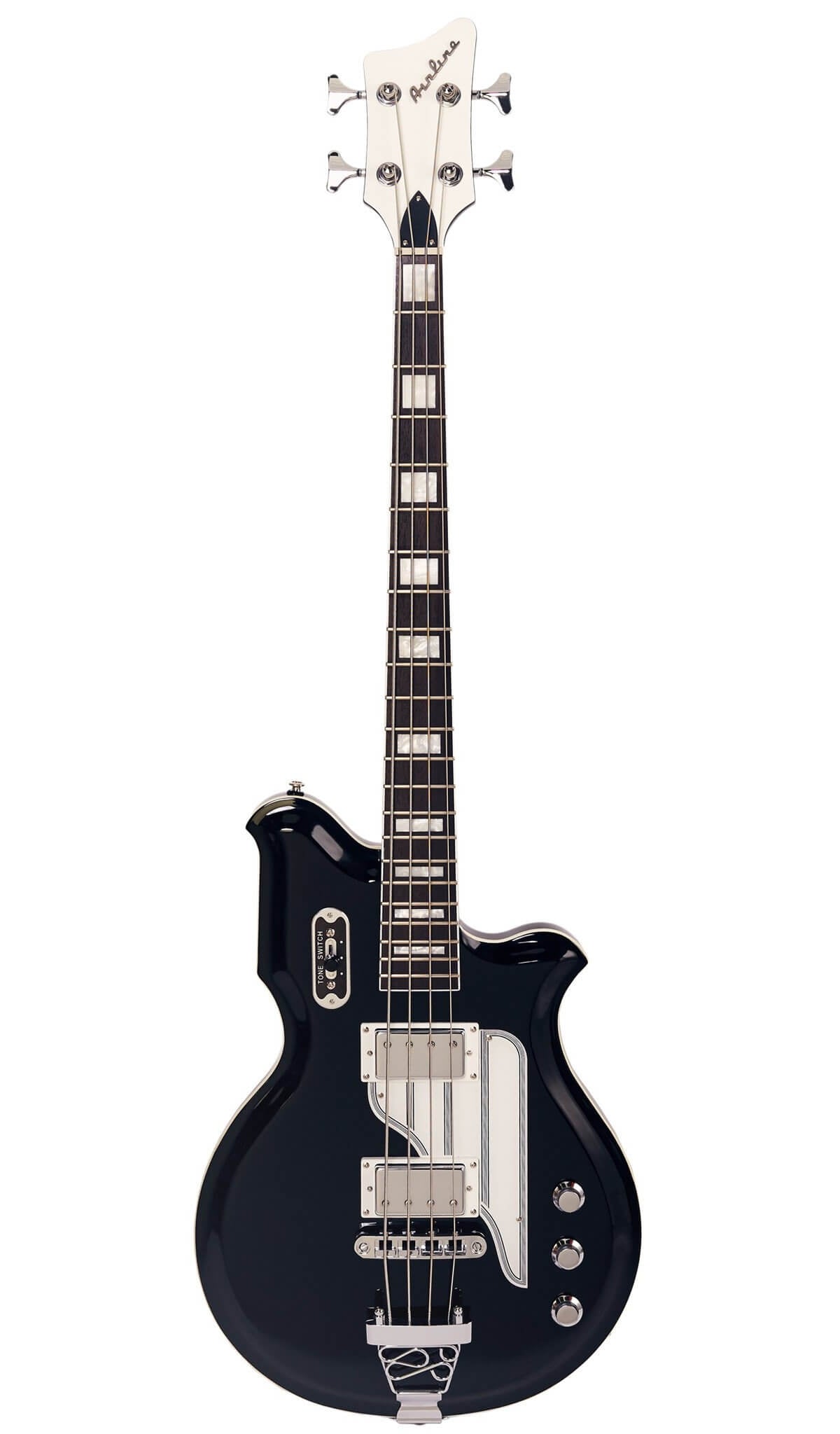 Eastwood Guitars Airline Map Bass Black #color_black