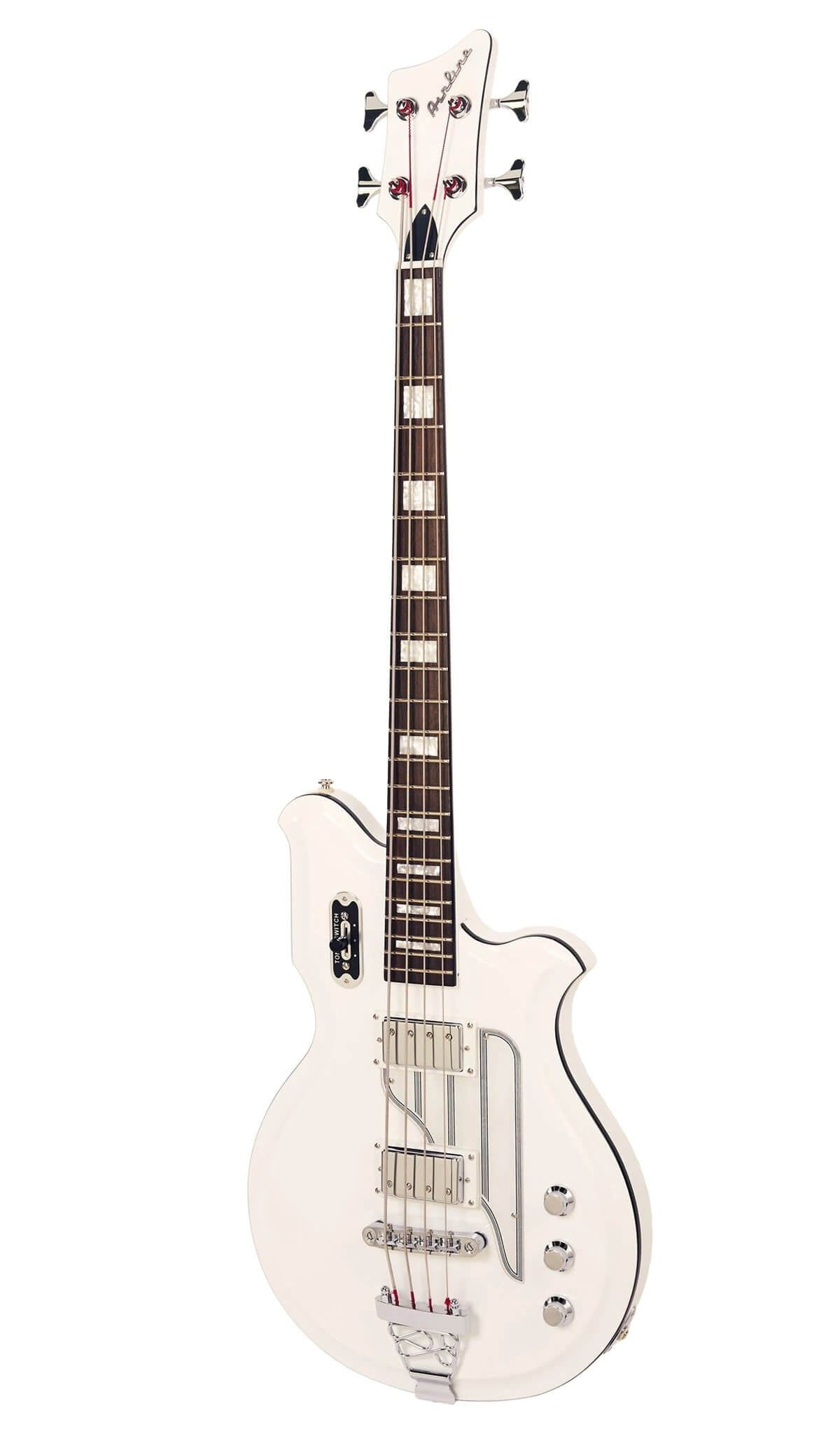 Eastwood Guitars Airline Map Bass White #color_white