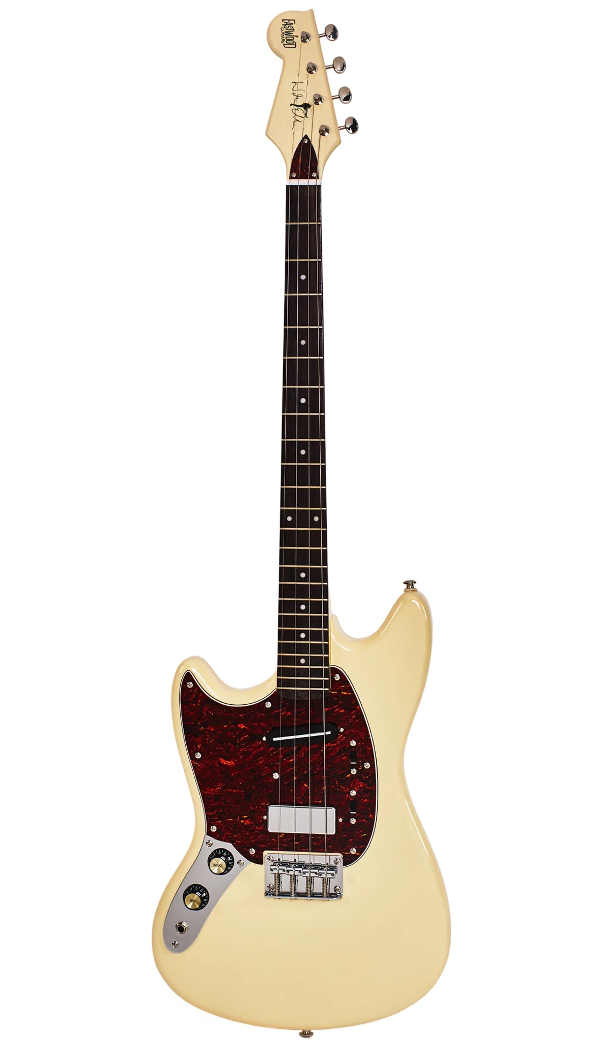 Eastwood Guitars Warren Ellis Tenor Baritone 2P LH Vintage Cream #color_vintage-cream