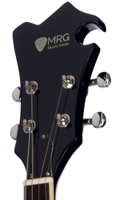 Eastwood Guitars MRG Baritone Ukulele Sunburst #color_sunburst Head Stock