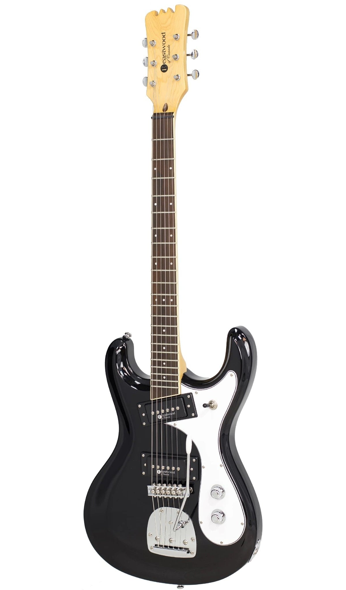 Eastwood Guitars Sidejack PRO DLX Jet Black #color_jet-black