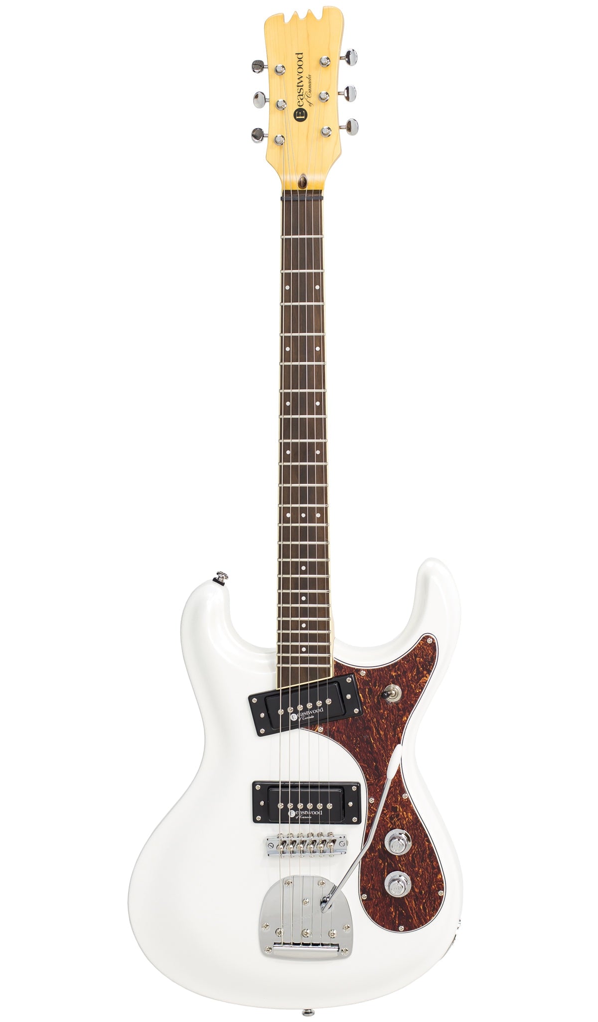 Eastwood Guitars Sidejack PRO DLX Pearl White #color_pearl-white