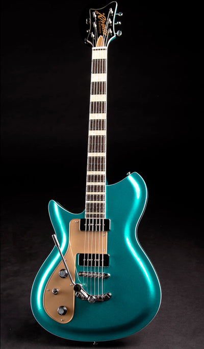 Eastwood Guitars Rivolta Combinata DLX Adriatic Blue Metallic #color_adriatic-blue-metallic