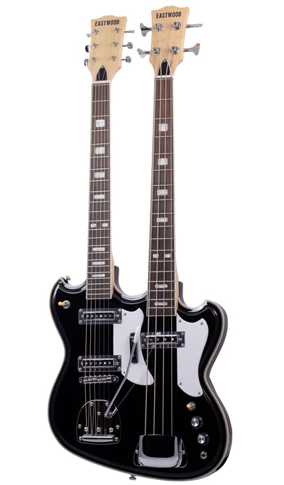 Eastwood Guitars Eastwood Doubleneck 4/6 Black #color_black