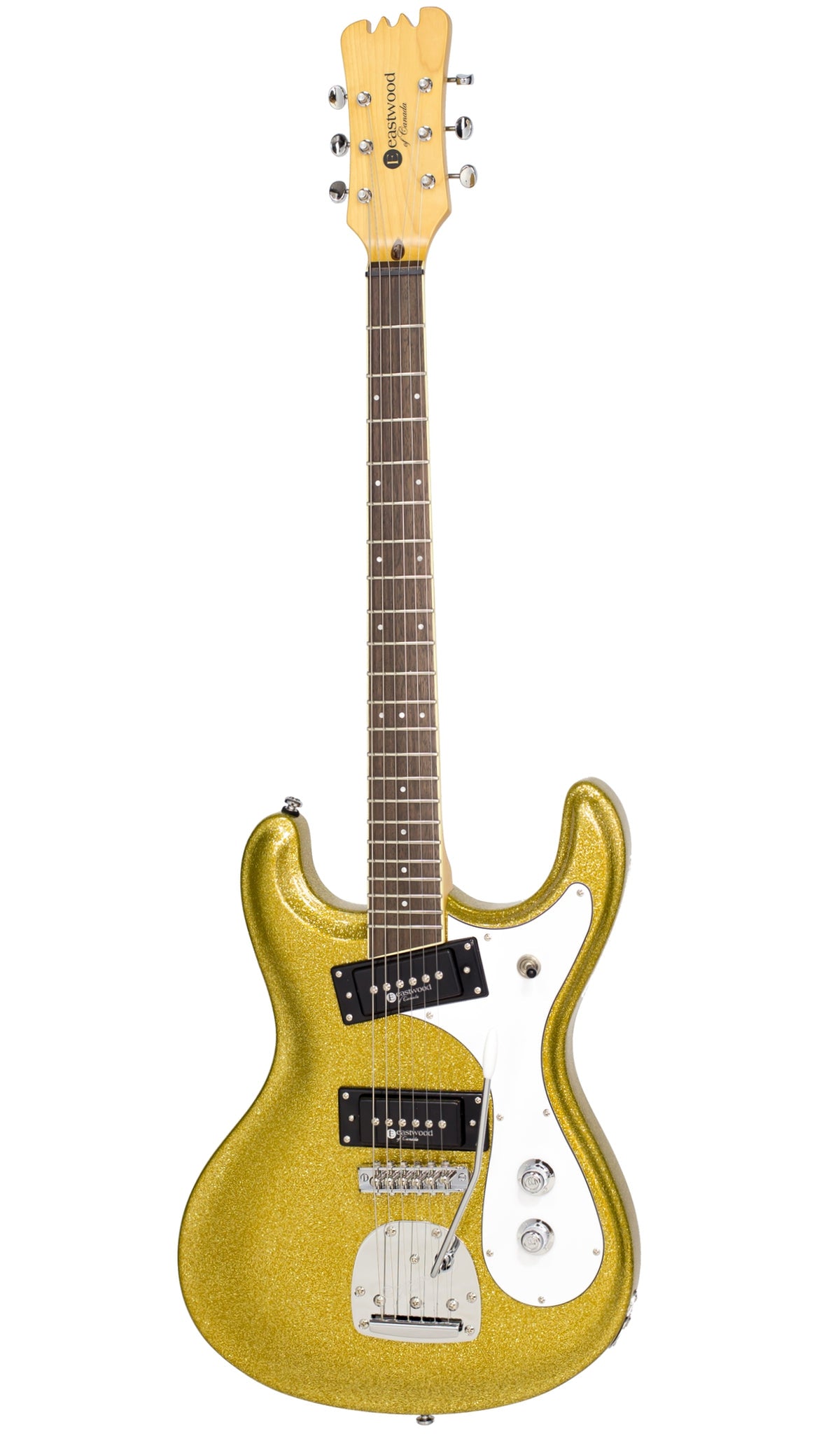 Eastwood Guitars Sidejack PRO DLX Gold Metal Flake #color_gold-metal-flake