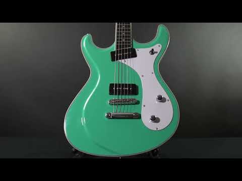 【10928】 Eastwood SIDEJACK モズライトタイプ グリーン Eastwood Sidejack Baritone Electric Guitar – Eastwood Guitars