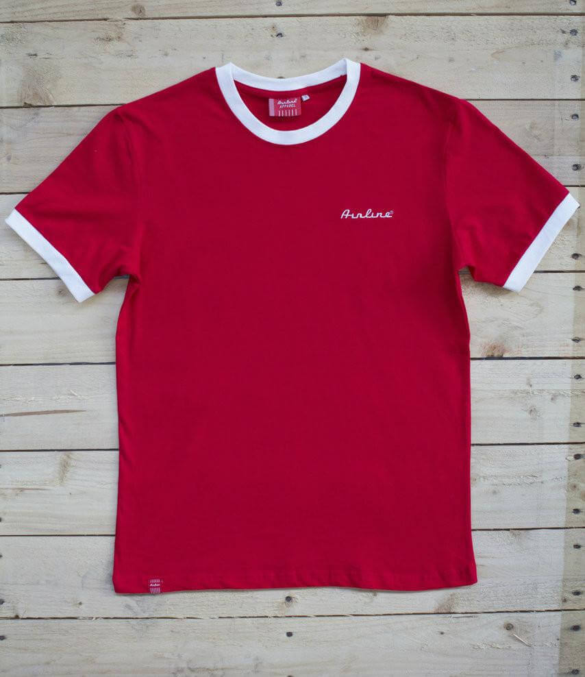 Eastwood Guitars Airline Ring T-Shirt Red
