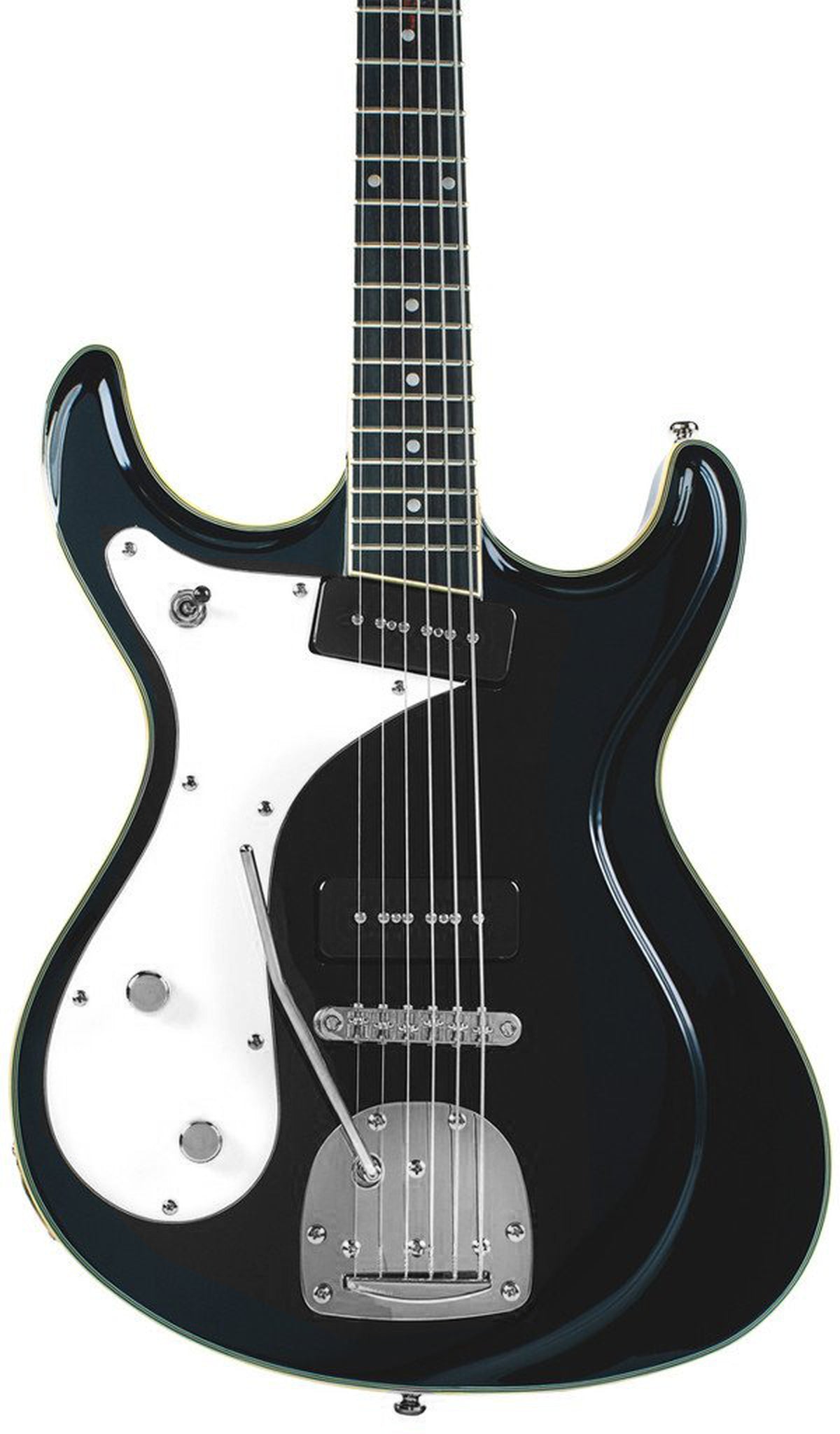 Eastwood Guitars Sidejack Baritone DLX Black