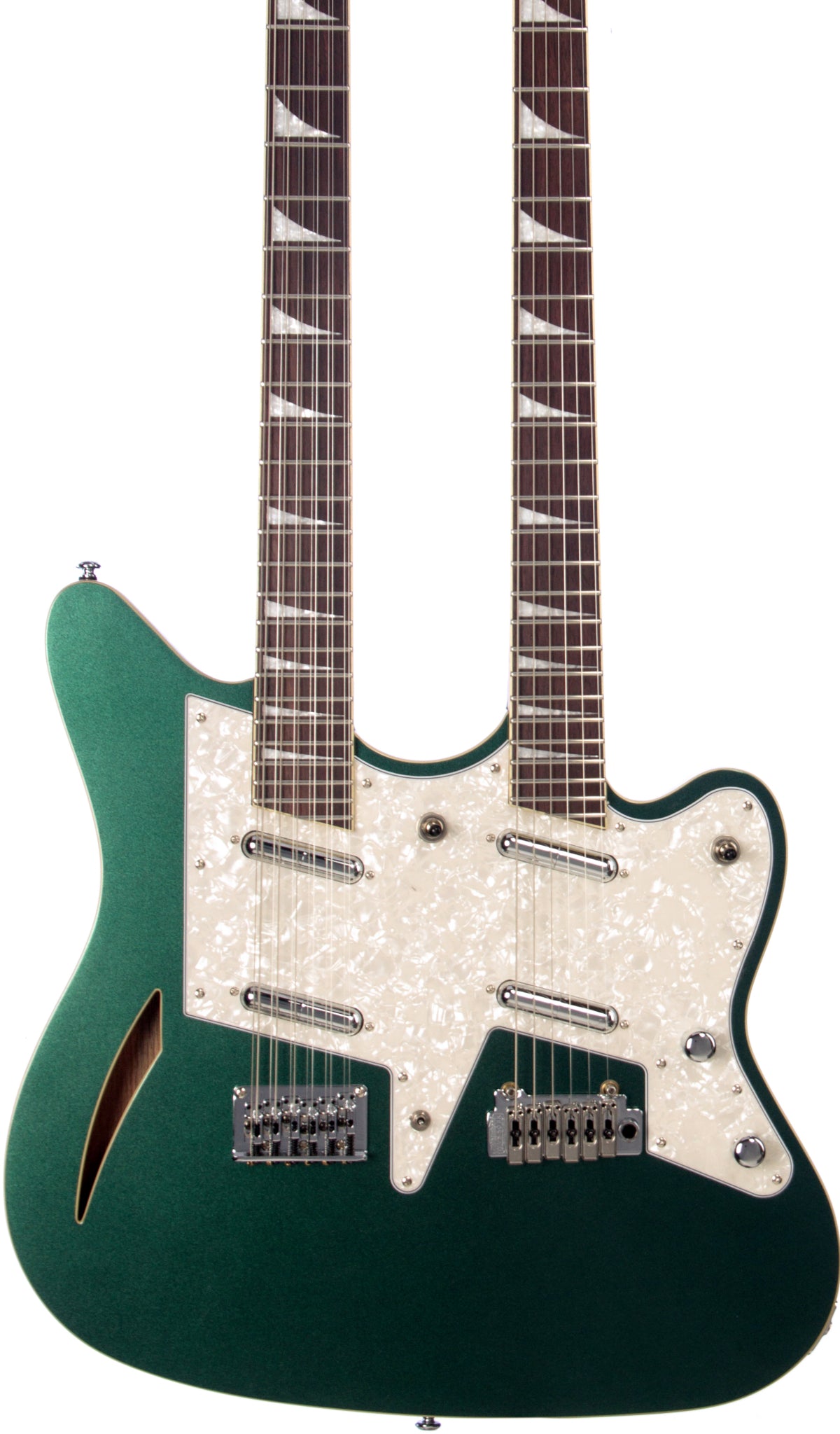 Eastwood Guitars Surfcaster 12/6 Metallic Green #color_metallic-green
